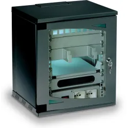 Armadio Rack 10'' a muro 7 unit&agrave; Nero