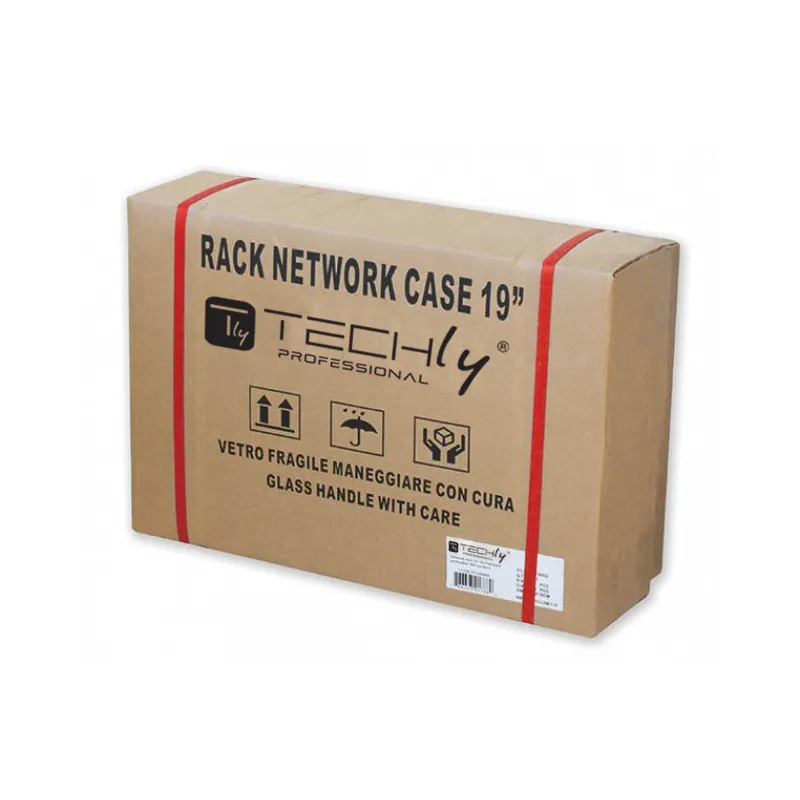 Armadio Rack 19'' Flat a muro p.30cm 12 unit&agrave; sezione unica Grigio
