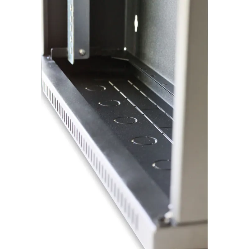 Armadio Rack 19'' Flat a muro p.30cm 12 unit&agrave; sezione unica Grigio