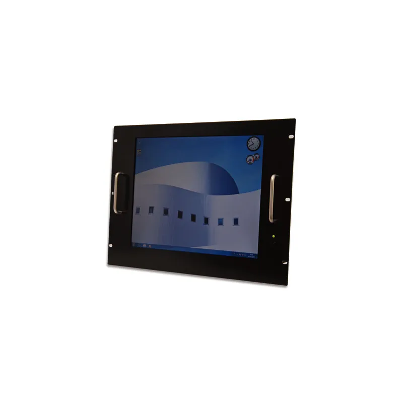 Monitor LCD 17'' Touch Screen per Rack 19'' 8 Unit&agrave; Nero