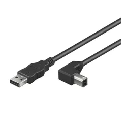 Cavo USB 2.0 A maschio/B maschio angolato 0.5 m