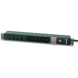 Multipresa 4 italiane + 6 VDE da Rack 19'' con Interruttore