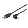 Cavo USB 2.0 A maschio/mini B maschio 90&deg; 1,8 m Nero 