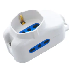 Multipresa 2 Posti Italiana Bipasso / 1 Schuko
