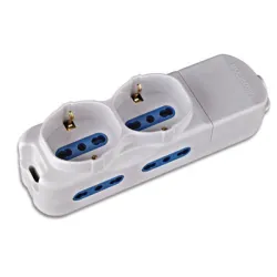Multipresa 4 Posti Italiana Bipasso / 2 Schuko