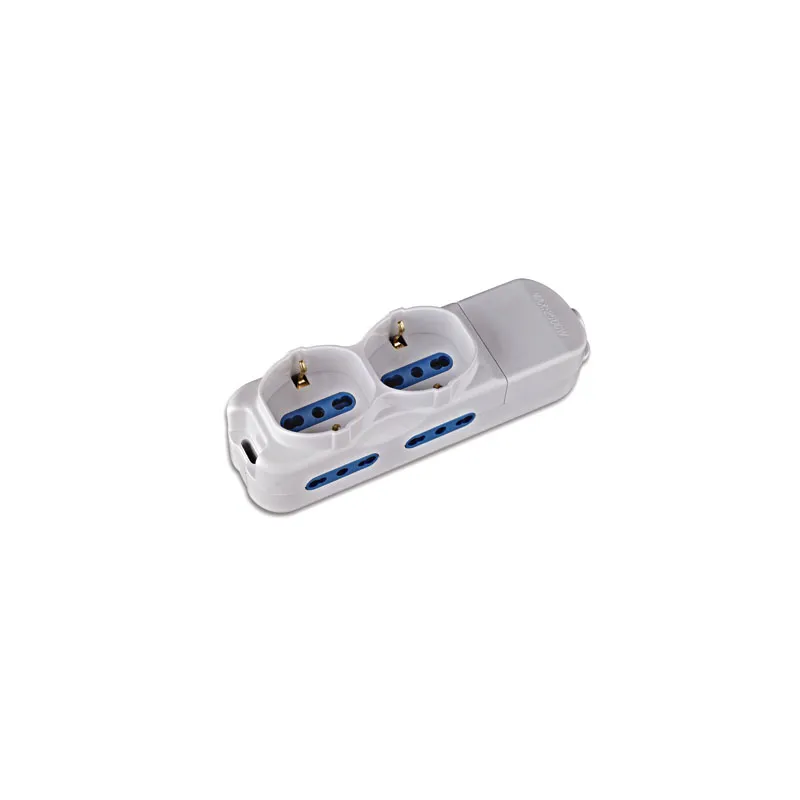 Multipresa 4 Posti Italiana Bipasso / 2 Schuko
