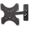 Supporto a muro per TV LED LCD 19 - 37'' inclinabile 2 snodi nero