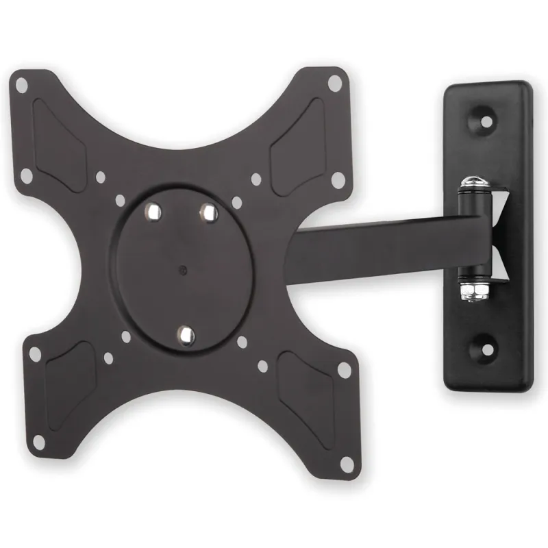 Supporto a muro per TV LED LCD 19 - 37'' inclinabile 2 snodi nero