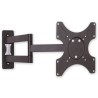 Supporto a muro per TV LED LCD 19-37'' inclinabile 3 snodi nero