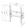 Supporto a Muro per TV LED LCD 23''-55'' Inclinabile Nero