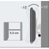 Supporto a Muro per TV LED LCD 23''-55'' Inclinabile Nero