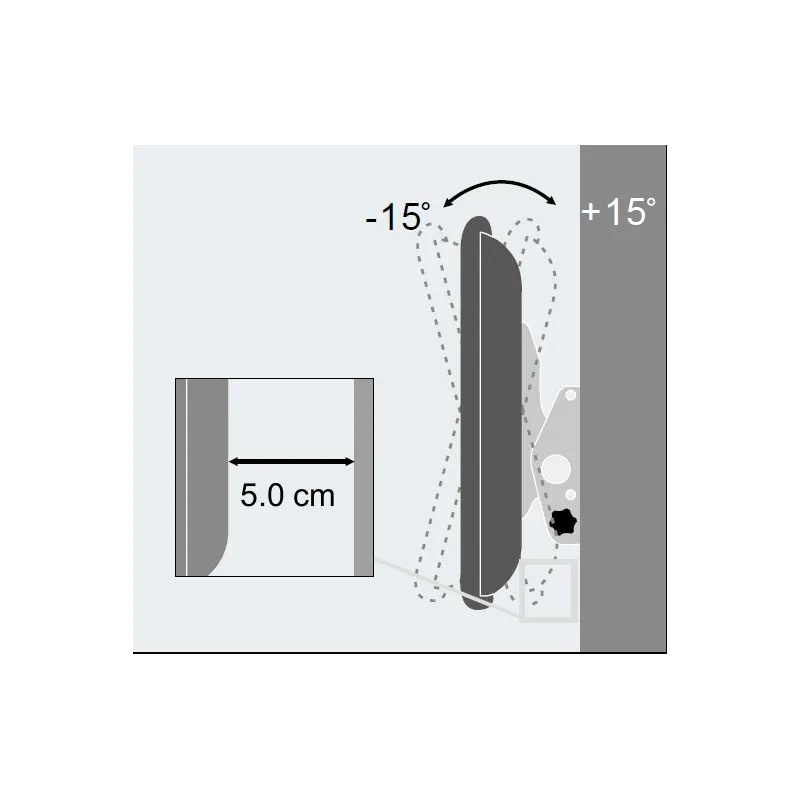 Supporto a Muro per TV LED LCD 40-65'' Inclinabile