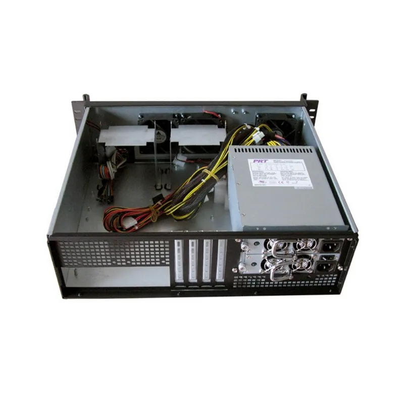 Chassis Industriale da Rack 19'' 3U Ultra Compatto Nero