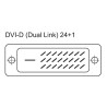 Cavo DVI digitale Dual Link (DVI-D) con ferrite 3m
