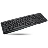 Tastiera 104 tasti USB layout americano Nero