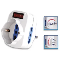 Adattatore con Spina 16A Rotante