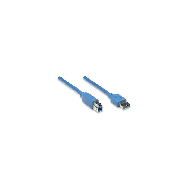 Cavo USB 3.0 A maschio/B maschio 0,5 m blu