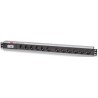 Multipresa Verticale per Rack 12 Posti con Magnetotermico Tipo Tedesco