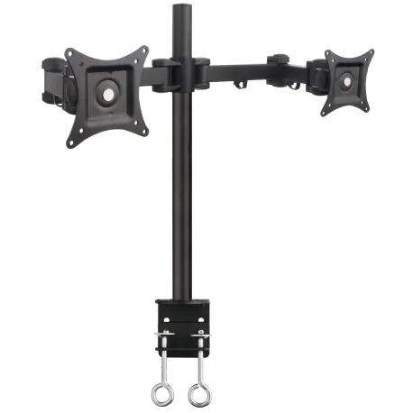 Supporto da scrivania per 2 Monitor 13-27'' con morsetto 