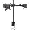 Supporto da scrivania per 2 Monitor 13-27'' con morsetto 