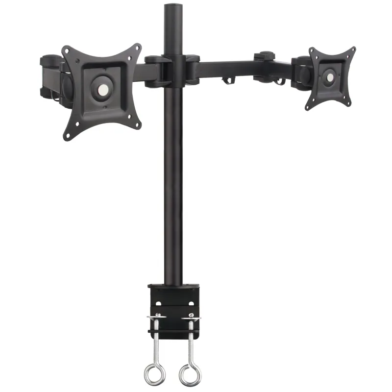 Supporto da scrivania per 2 Monitor 13-27'' con morsetto 