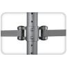 Supporto da scrivania per 3 Monitor 13-24'' con morsetto