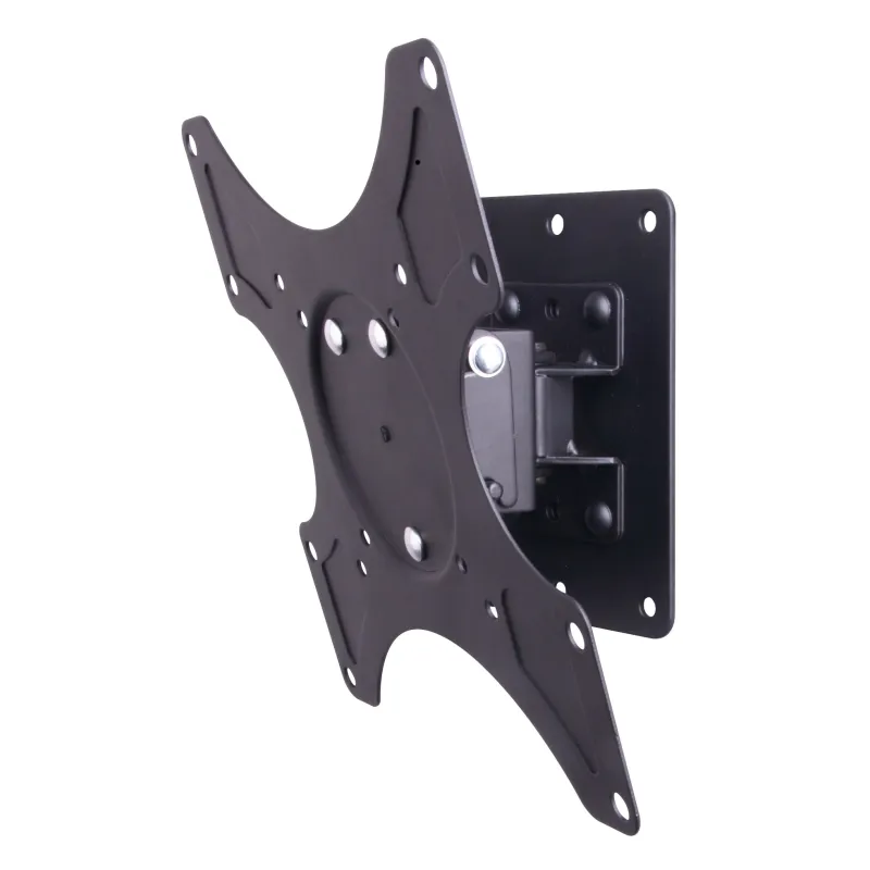 Supporto a muro per TV LED LCD 19 - 37'' inclinabile 1 snodo Nero