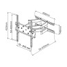 Supporto a Muro per TV LED LCD 42-70'' Full Motion Braccio Doppio