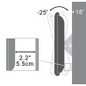 Supporto a muro per TV LED LCD 17'' - 37'' inclinabile nero