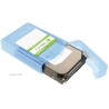 Scatola di Protezione per 1 HDD 3,5'' Azzurro Trasparente