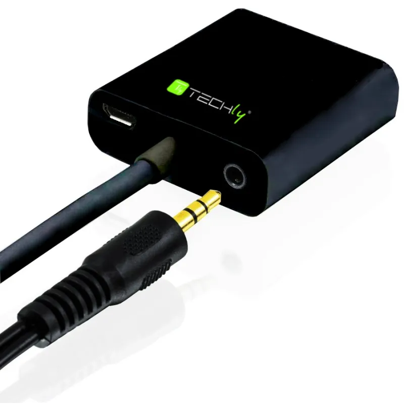 Cavo Convertitore Adattatore da HDMI a VGA con Micro USB e Audio