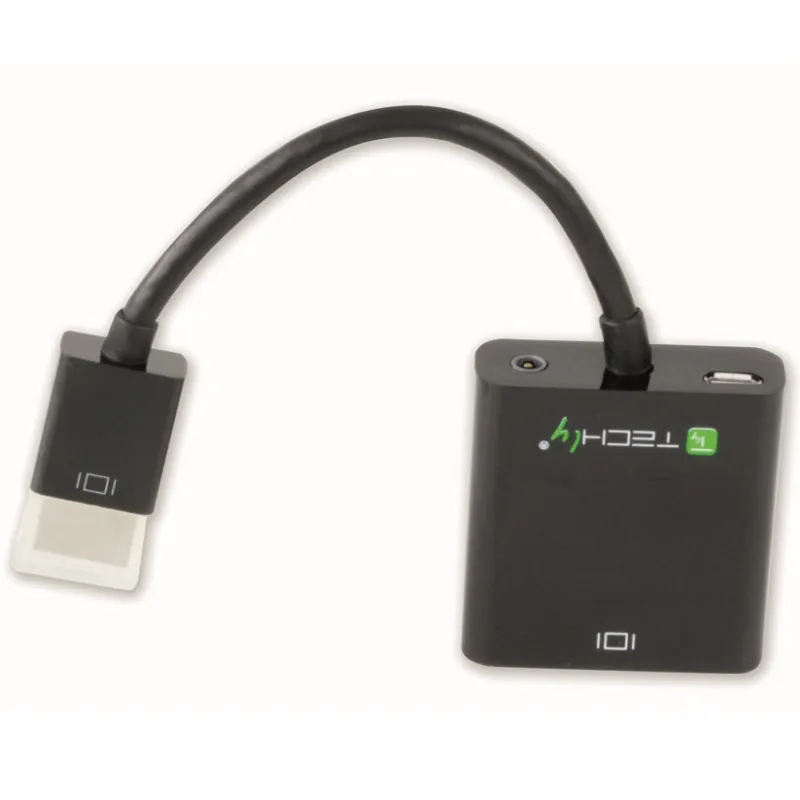 Cavo Convertitore Adattatore da HDMI a VGA con Micro USB e Audio