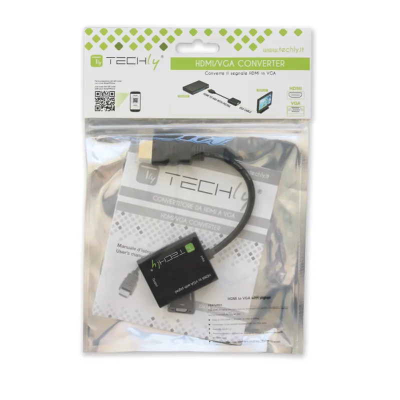 Cavo Convertitore Adattatore da HDMI a VGA con Audio