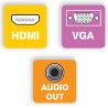 Cavo Convertitore Adattatore da HDMI a VGA con Audio