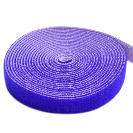 Rotolo di Velcro Fermacavi Lunghezza 25 m Larghezza 10 mm Blu