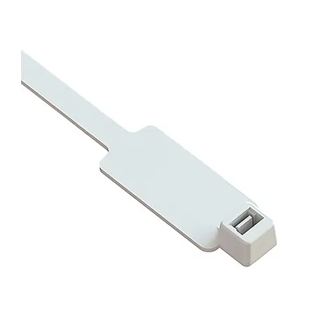 Fascette Fermacavi 200x4,8mm con Targhetta 13x28mm 100 pz Bianco
