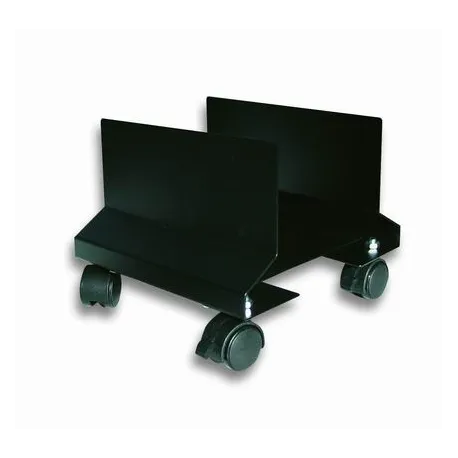 Supporto per CPU in Acciaio con Ruote Nero