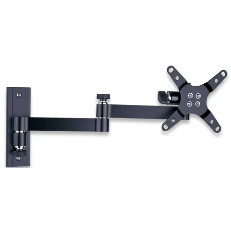 Supporto a muro per TV LED LCD 13-30'' inclinabile 3 snodi nero