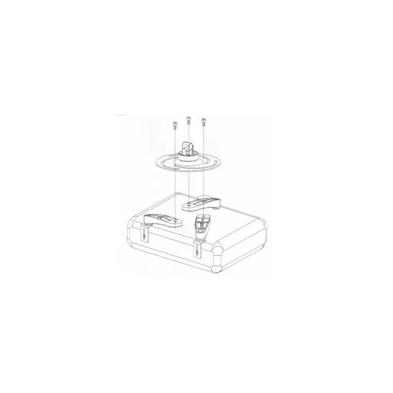 Supporto a Soffitto per Proiettori Estensione 60-102 cm Silver
