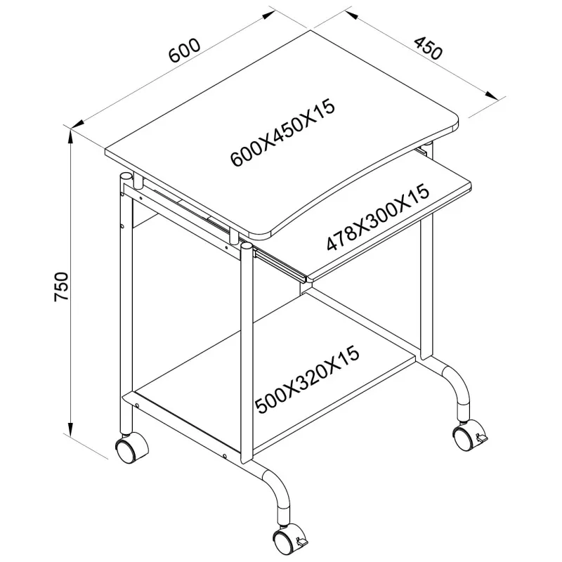 Scrivania per Computer  ''Compact''