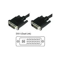 Cavo Monitor DVI Analogico digitale  M/M Dual Link 1,8 mt (DVI-I)