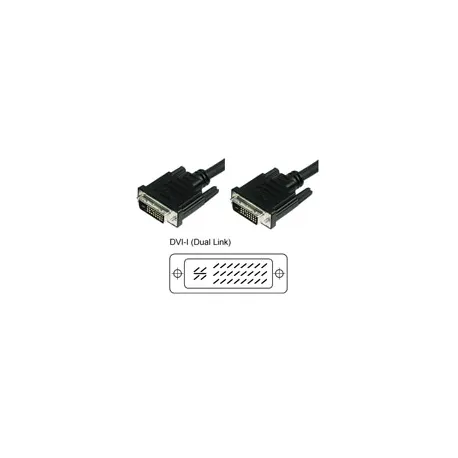 Cavo Monitor DVI Analogico digitale  M/M Dual Link 1,8 mt (DVI-I)