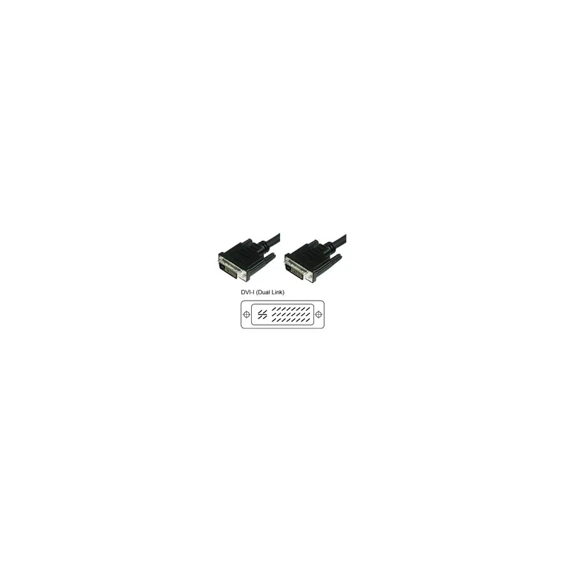 Cavo Monitor DVI Analogico digitale  M/M Dual Link 1,8 mt (DVI-I)