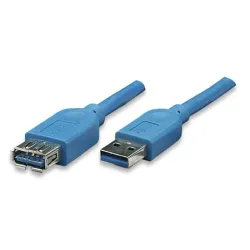 Cavo Prolunga USB 3.0 A maschio/A femmina 2m Blu 