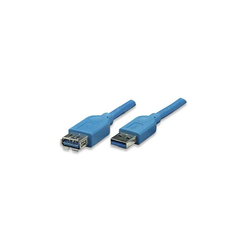 Cavo Prolunga USB 3.0 A maschio/A femmina 2m Blu 