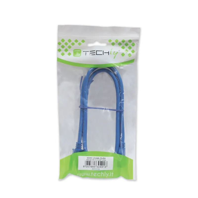 Cavo Prolunga USB 3.0 A maschio/A femmina 2m Blu 