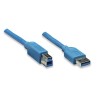 Cavo USB 3.0 A maschio/B maschio 3 m blu
