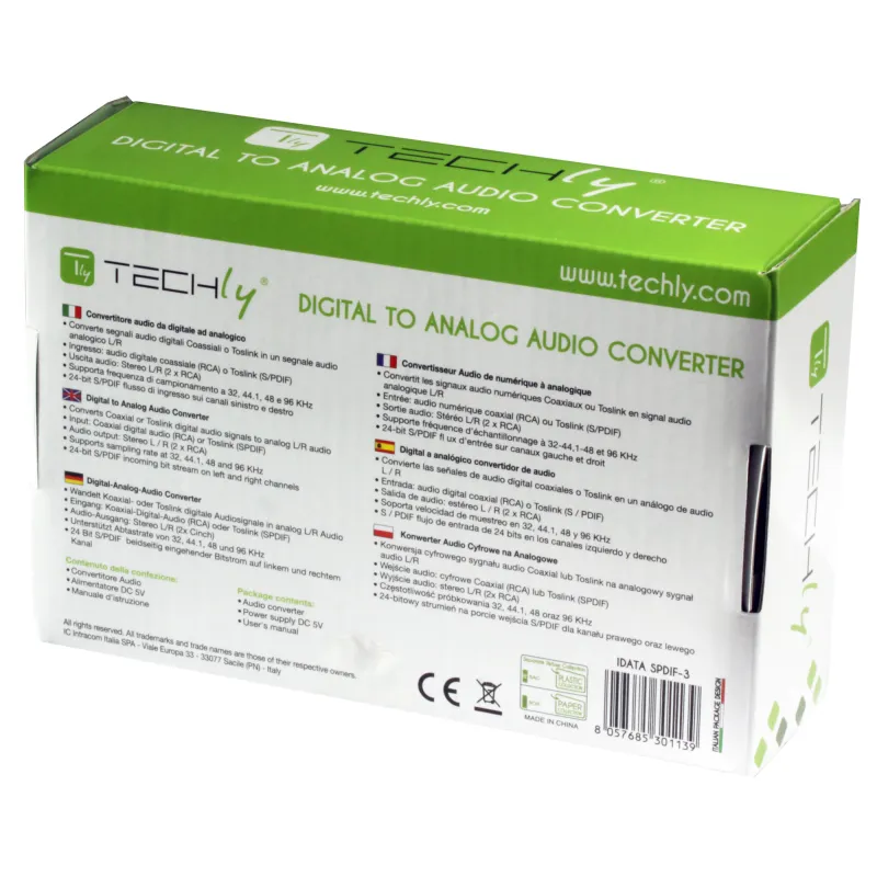 Convertitore Audio da digitale SPDIF ad analogico