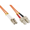 Cavo Fibra Ottica SC/LC 50/125 Multimodale 10 m OM2