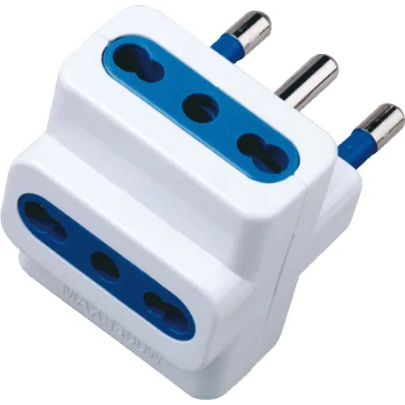 Adattatore triplo spina 16A Bianco
